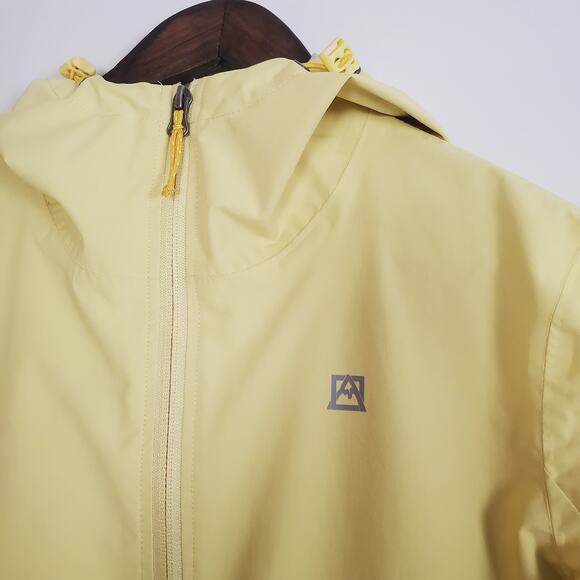 Avalanche Butter Yellow Zip Up Rain Jacket Windbreaker Womens Medium - Picture 7 of 12